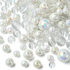 250pcs 8 Arten undurchsichtige Acrylperlen&nbsp;MACR-FS0001-62