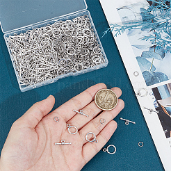 120 Stück Knebelverschlüsse aus Legierung im tibetischen Stil&nbsp;FIND-SP0001-20