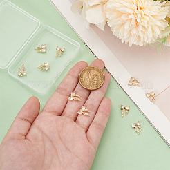 Latón micro pavimenta claro cubic zirconia encantos&nbsp;FIND-BC0013-57B