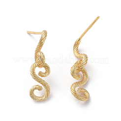 Clous d'oreille en laiton&nbsp;ZIRC-G160-09G
