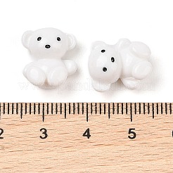 Cabochons décodés chiot en résine opaque&nbsp;CRES-I034-08D