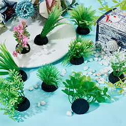 9 Stück 9 Arten künstliche Aquarienpflanzen aus Kunststoff&nbsp;DJEW-DR0001-10