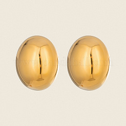 Minimalistische ovale Ohrstecker aus Edelstahl 304&nbsp;UN0221-1