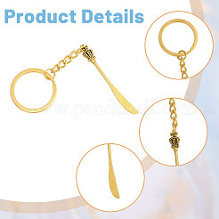 6 llavero de tenedor/cuchillo de aleación de 6 estilos&nbsp;KEYC-CA0001-57