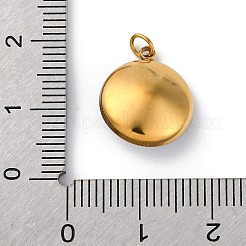 Anhänger aus facettiertem Glas aus Edelstahl 316&nbsp;STAS-K258-46G-08