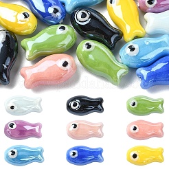 18pcs 9 Farben handgemachte Porzellankeramikperlenstränge&nbsp;PORC-YW0001-16