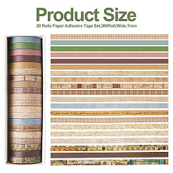 20 Rollen Papierklebeband-Set&nbsp;DIY-TAC0023-42A