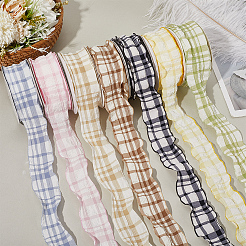 1 Rolle Polyester-Rüschenband&nbsp;SRIB-CY0001-14F