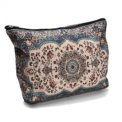 Aufbewahrungstaschen aus Leinen mit Boho-Blumenmuster und Reißverschluss&nbsp;ABAG-Z002-03B