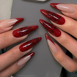 Plantillas de arte de uñas diy de acero inoxidable&nbsp;MRMJ-WH0092-087