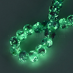 Brins de perles de lampwork lumineux faits à la main&nbsp;LAMP-N037-01E