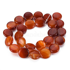 Fili di perline agata rosso naturale&nbsp;G-S359-348