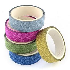 Glitzerpulver DIY Scrapbook dekorative Papierbänder&nbsp;DIY-S028-03