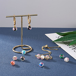 40 Stück 8 Farben handgefertigte Goldsand-Glasperlenstränge&nbsp;LAMP-YS0001-01