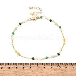 Facettierte Glasperlen Fußkettchen&nbsp;AJEW-AN00379-04