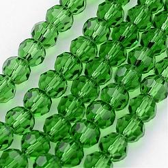Chapelets de perles en verre transparent&nbsp;GLAA-G013-4mm-M