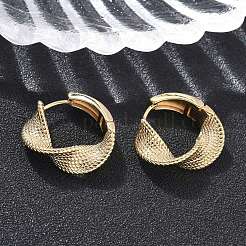 Orecchini a cerchio in ottone&nbsp;EJEW-D320-08G