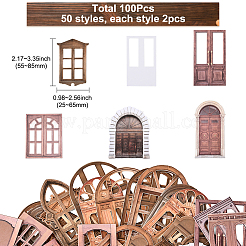 5 Satz 5 Stile Windows Themen Papieraufkleber&nbsp;DIY-SP0005-60