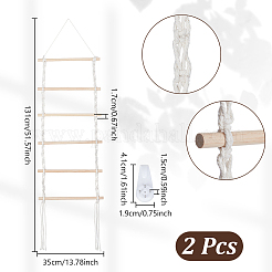 Aufbewahrungsregal für Haaraccessoires und Haarnadeln aus Holz und Baumwolle&nbsp;AJEW-WH0816-446