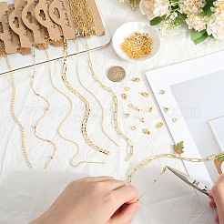 DIY-Schmucksets für Armbänder und Halsketten aus Messing&nbsp;DIY-SC0028-28