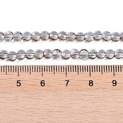 FilI di perline in vetro placcato&nbsp;EGLA-Q128-02A-FP05