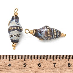 Handgemachte Porzellan-Anhänger&nbsp;STAS-Q119-29G-02