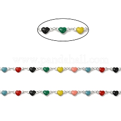 Chaîne à maillons en forme de cœur en acier inoxydable 304&nbsp;CHS-H010-01P-01
