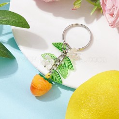 Llavero colgante acrílico de frutas y hojas&nbsp;KEYC-JKC00680
