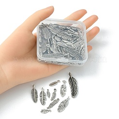 100 pièce 10 styles pendentifs en alliage de style tibétain et en plastique ccb&nbsp;TIBE-YW0001-36