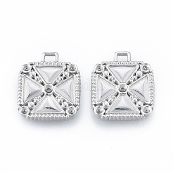 Colgante de acero inoxidable 304 que no se deslustra con engastes de rhinestone.&nbsp;STAS-N097-253P