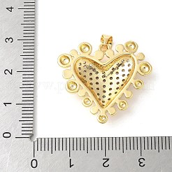 Pendentifs en laiton zircon cubique transparent&nbsp;ZIRC-I071-03G-02