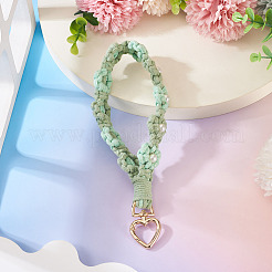 Adornos colgantes de flores trenzadas de algodón&nbsp;AJEW-TAC0030-032G-02