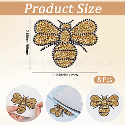 8 toppa da cucire/stirare con strass&nbsp;DIY-GF0014-05
