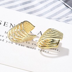 Manschettenohrringe aus Messing für Damen&nbsp;EJEW-U036-02G