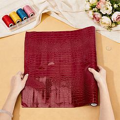 Tissu en cuir PU à motif crocodile&nbsp;DIY-BC0018-10A