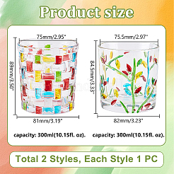 2 stücke 2 arten glas kristall tasse&nbsp;AJEW-GA0007-39