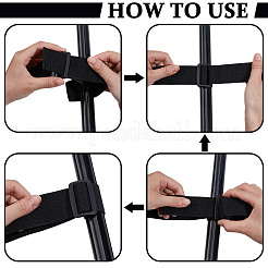 Tela de poliéster y bolsa de red para respaldo de asiento de poliéster&nbsp;DIY-WH0899-141