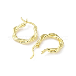 925 Sterling Silber Reifen Ohrringe&nbsp;EJEW-K258-15B-G