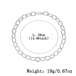 S925 Silber geometrische Kreis Kette Halskette Mode minimalistischen trendigen Schmuck&nbsp;AT6850