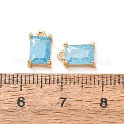 Messing ebnen Zirkonia Charms&nbsp;CU-K002-40G-B