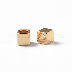 Latón entrepieza de abalorios&nbsp;LS-KK-WH0034-23G-01A