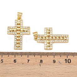 Messing micro pave klare zirkonia anhänger&nbsp;KK-F919-32G
