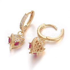 Orecchini in ottone leverback&nbsp;EJEW-E234-04-G