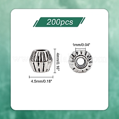 200 Stück Abstandsperlen aus Legierung im tibetischen Stil.&nbsp;FIND-PH0004-32-RS