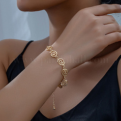 Bracelets en alliage à maillons spiralés pour femmes&nbsp;FS-WGCCF34-01