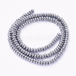 Chapelets de perles en hématite synthétique sans magnétiques&nbsp;G-G826-02P-4mm