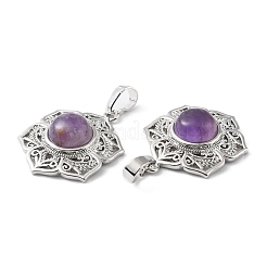 Natürlichen Amethyst Edelsteinanhänger&nbsp;G-P498-02P-04