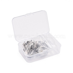 Orecchini a bottone in acciaio inossidabile 304 anti-ossidazione 50 pz 5 stili&nbsp;STAS-LS0001-14P