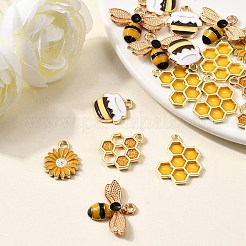 Colgantes de esmalte de aleación 20pcs 5 estilos&nbsp;ENAM-FP0002-57