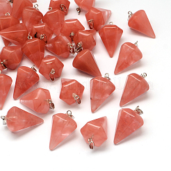 Pendenti in pietra mista cono / spike / pendolo&nbsp;G-Q202-M